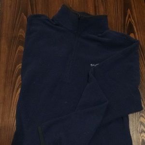 Fleece quart zip pull over jacket